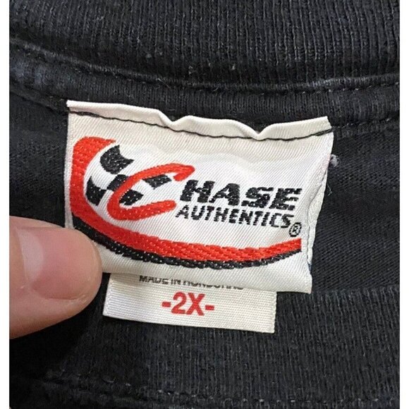 Vtg Nascar US Army Black Shirt Size XXL Ryan Newman Stewart Racing Double Sided - Picture 3 of 5